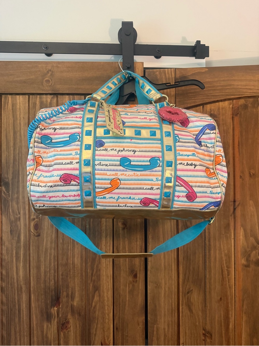Betseyville by Betsey Johnson “Call Me” duffel bag - Picture 4 of 12